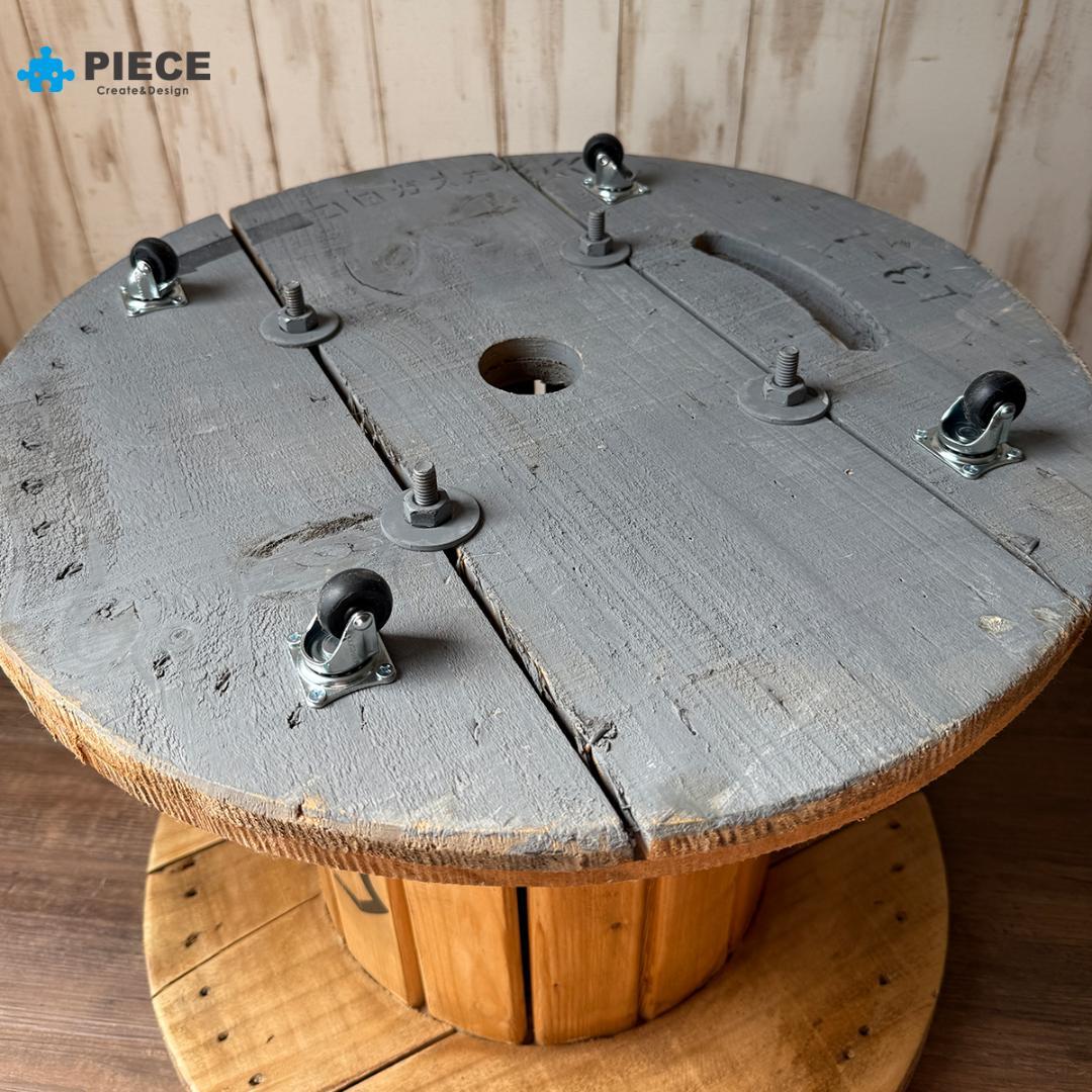 ケーブルドラム 電線ドラム テーブル アメリカン インテリア ガレージ 星条旗④