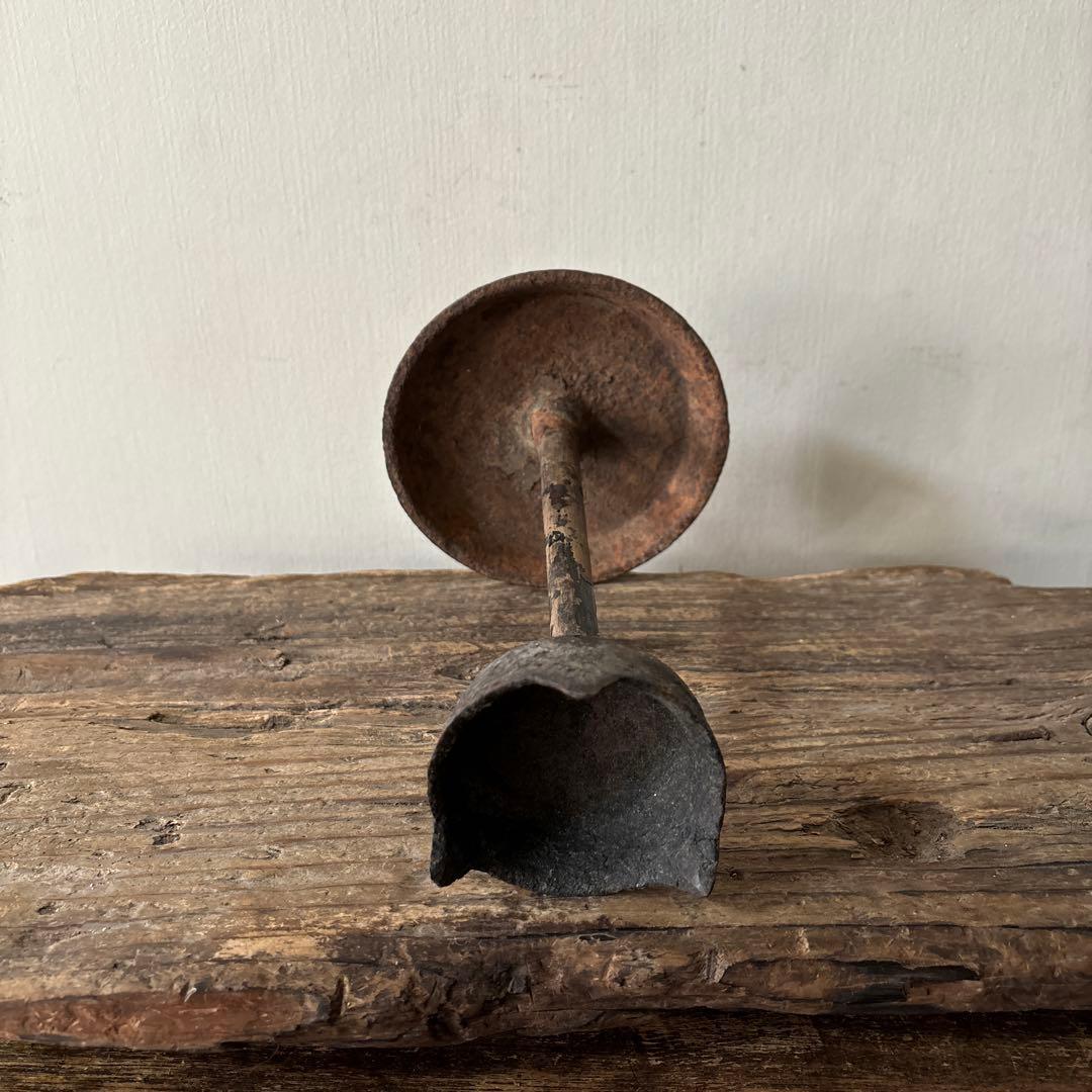 古い燭台　キャンドルスタンド.燈火器.李朝.古美術.古民具.韓国.古道具.骨董