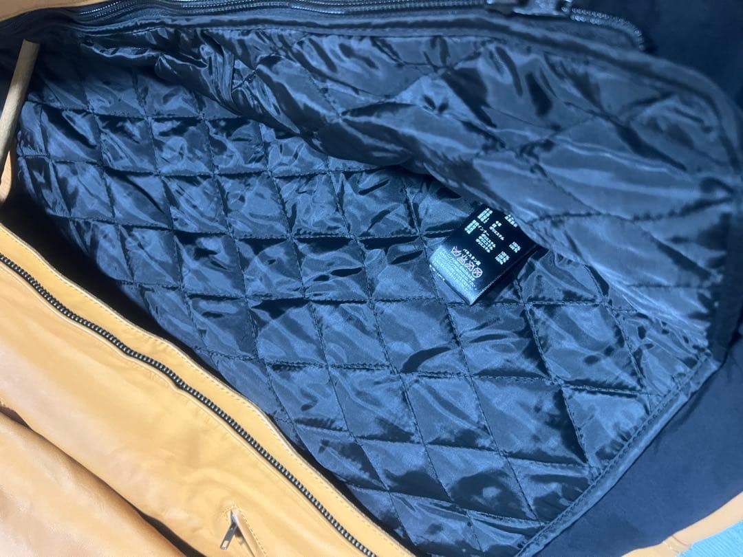 Liugoo Leathers シングルライダース 本革レザー 牛革 ブラウン