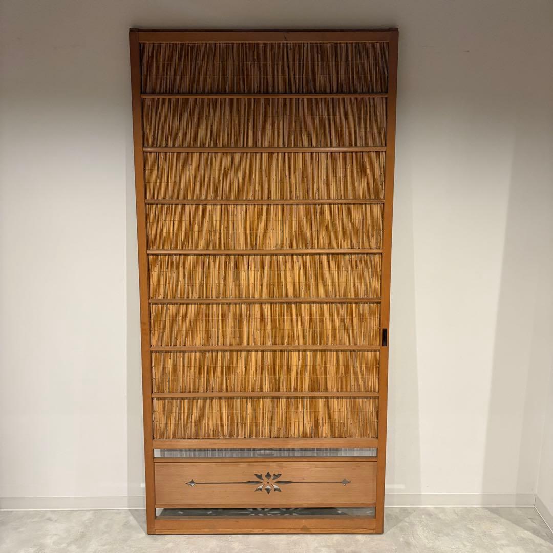 古い建具 1枚 簾戸 すど 葦戸よしど 夏障子 御簾戸 2/2