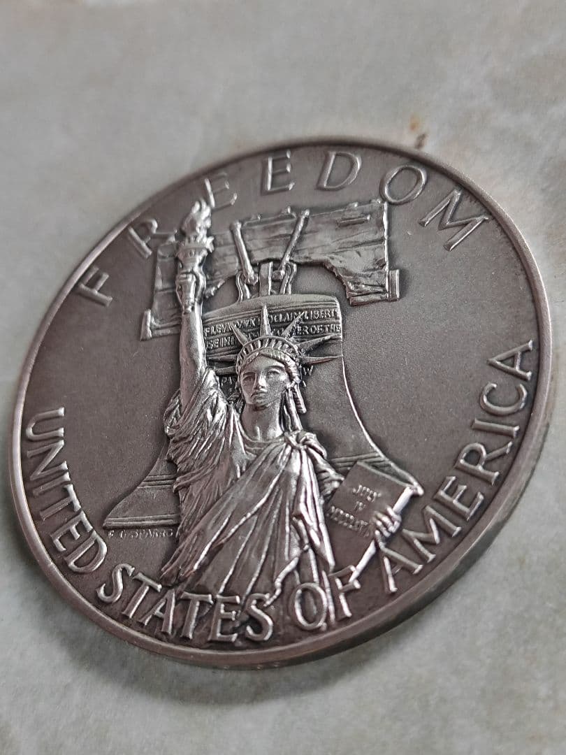 アメリカ合衆国建国200年記念 メダル【松本徽章】純銀