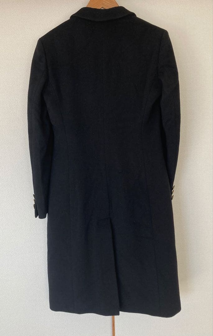 ヴェルサーチVersace★M黒ウールコート裏地メデューサヴィンテージ