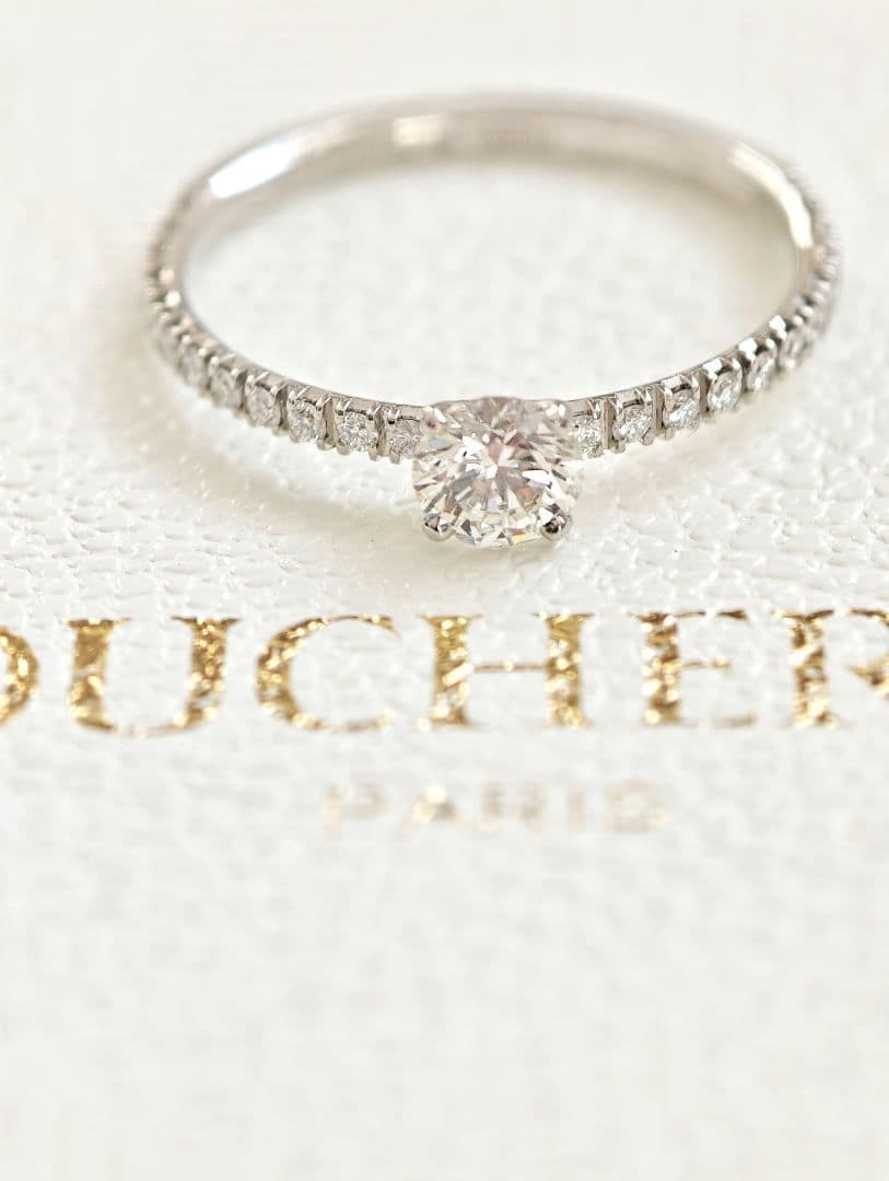 ブシュロン ミニ ビーラブド ソリテール ダイヤ リング サイズ刻印50