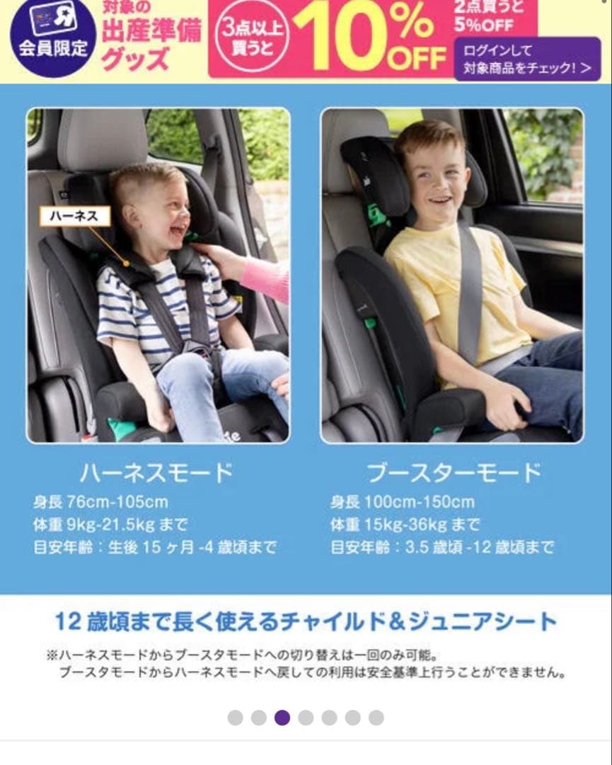 Joie チャイルドシート エレベート R129