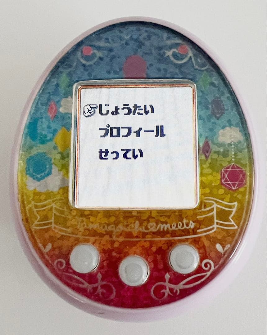 値下げ！美品！画面保護フィルム有　たまごっちみーつ　ファンタジー　パープル