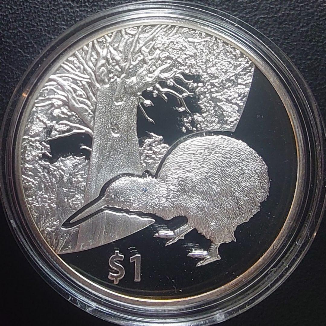 2013年 ニュージーランド銀貨 1ドル キーウィ銀貨 SV999 純銀1オンス