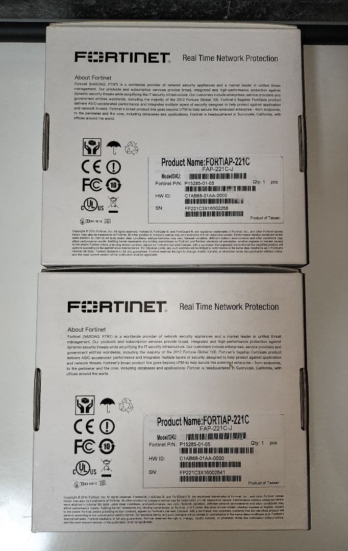 新品・未使用品 FORTINET FAP-221C-J 無線アクセスポイント