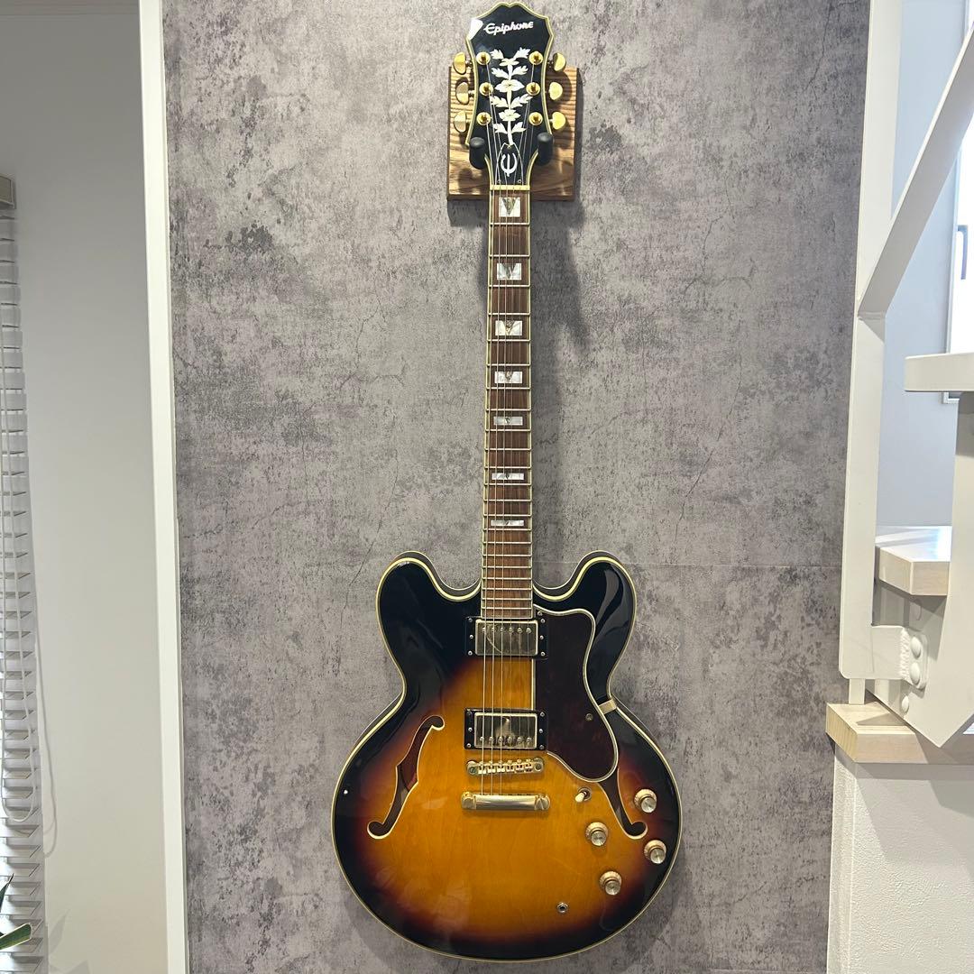 美品 シェラトンⅡ Epiphone セミアコースティックギター サンバースト