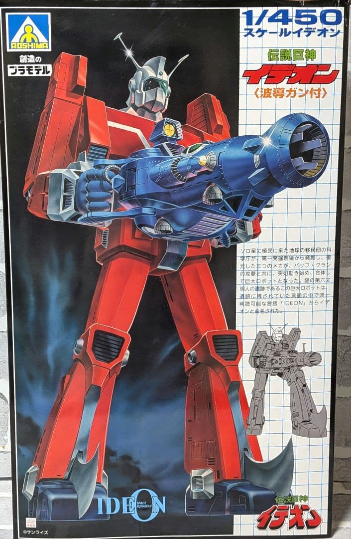 1/450 伝説巨神イデオン【アオシマオンラインショップ限定版】未組立品