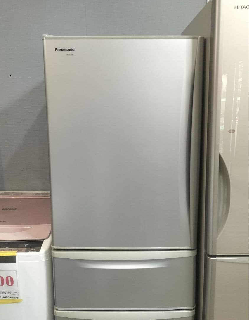 M♦みみ　送料込　パナソニック 3ドア ノンフロン冷凍冷蔵庫