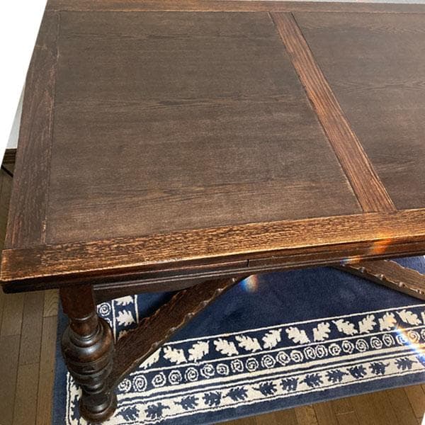 英国 アンティーク テーブル 家具 100年もの ドローリーフ イギリス