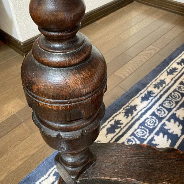 英国 アンティーク テーブル 家具 100年もの ドローリーフ イギリス