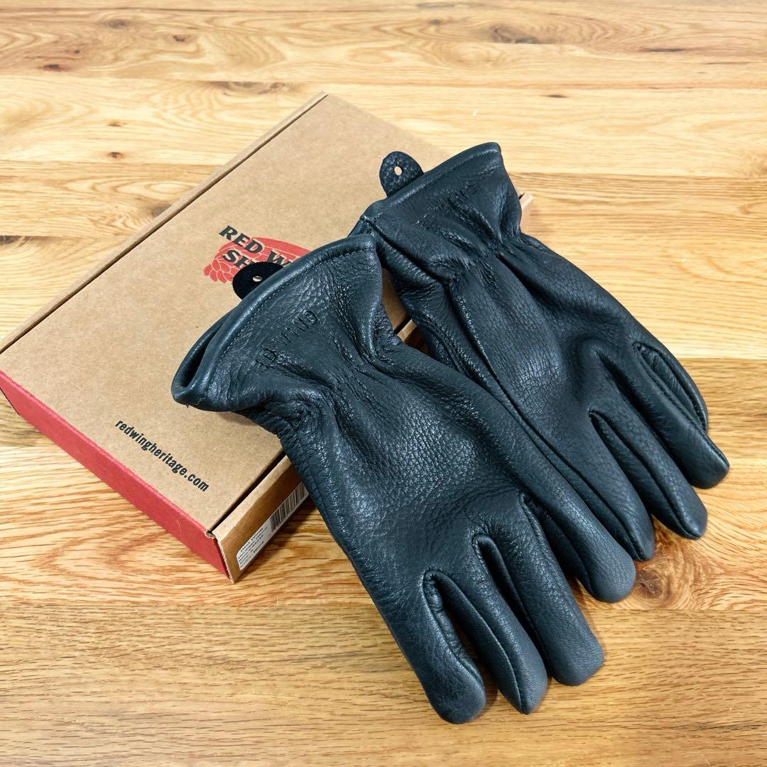 RED WING ブラックレザー手袋 ワークグローブSMALL