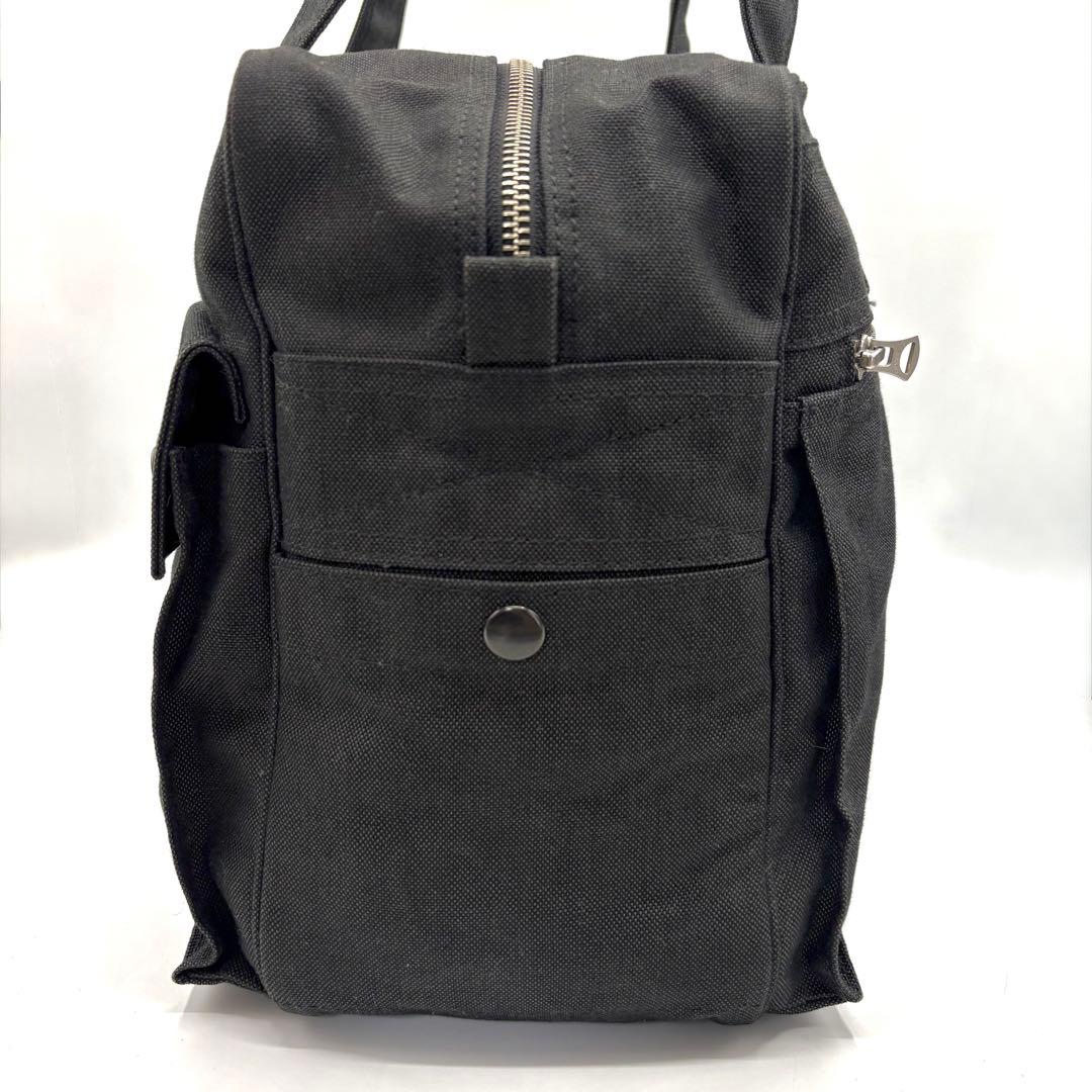 未使用級 ポーター スモーキー 大容量 ボストンバッグ ダブルポケット 黒 出張