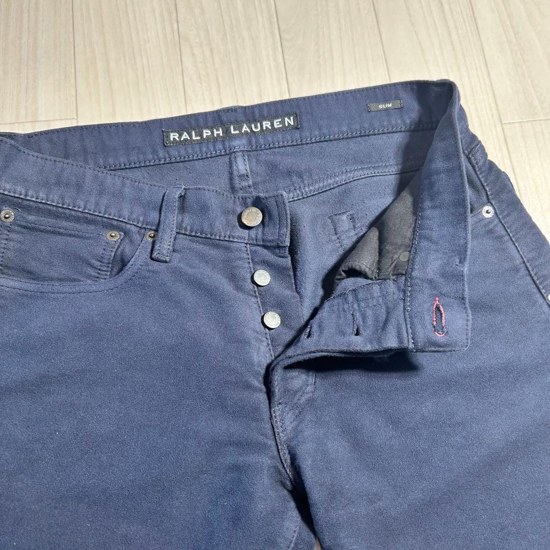 レア【RalphLauren】ラルフローレン ブラックレーベル コットンパンツ