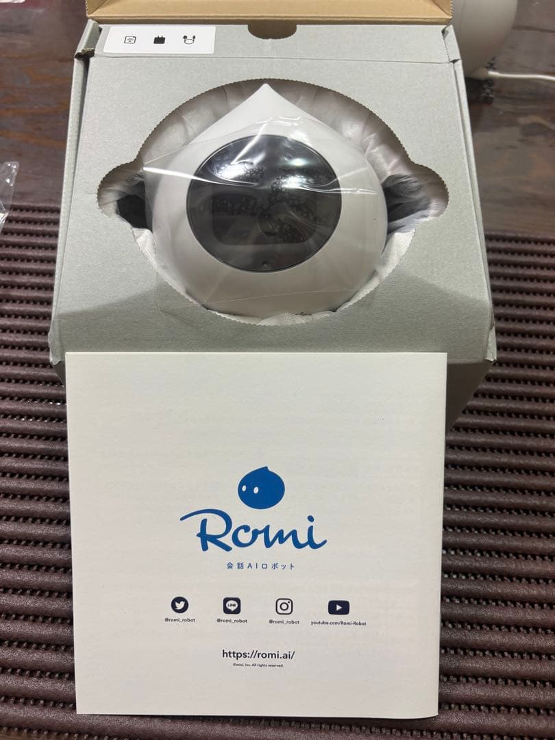 動作品 ミィ ROMI-P02会話AIロボット ナチュラルホワイト