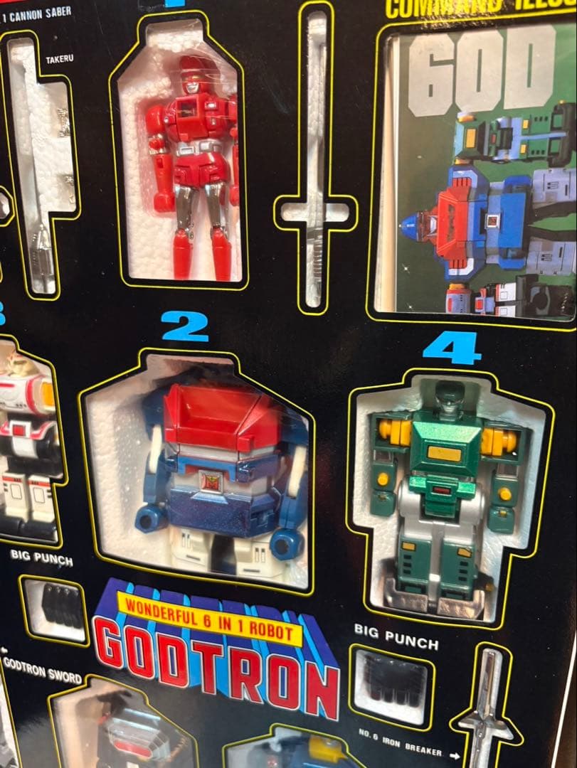 台湾製 六神合体ゴッドマーズ GODTRON 超合金 未使用品 当時物 海外版