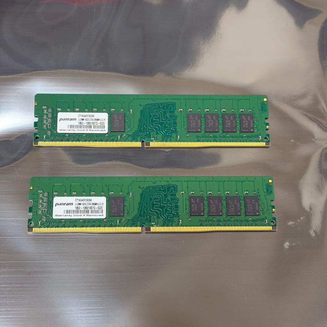 Crucial メモリ DDR4-2666 32GB(16GB×2枚)