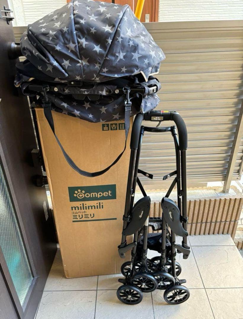 【美品】コムペット ミリミリ EG ロング Dスターブラックエッグクッション