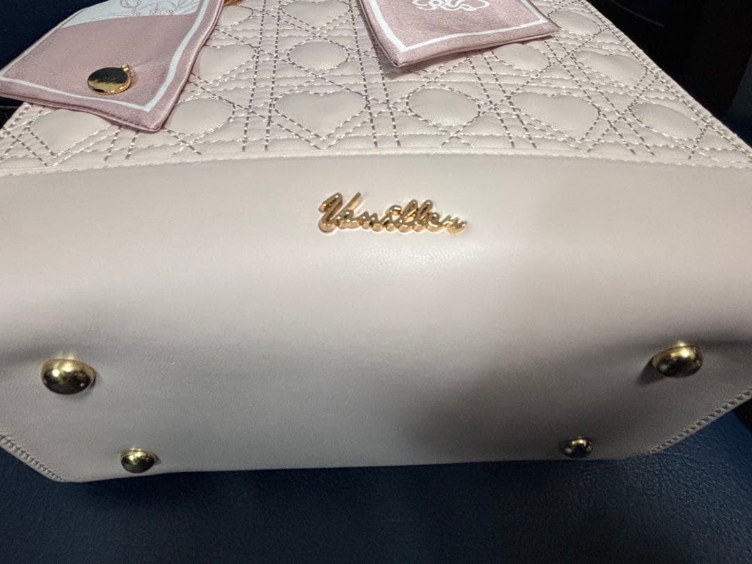 オリジナル ハートキルティング ハンドバッグ le reve vaniller