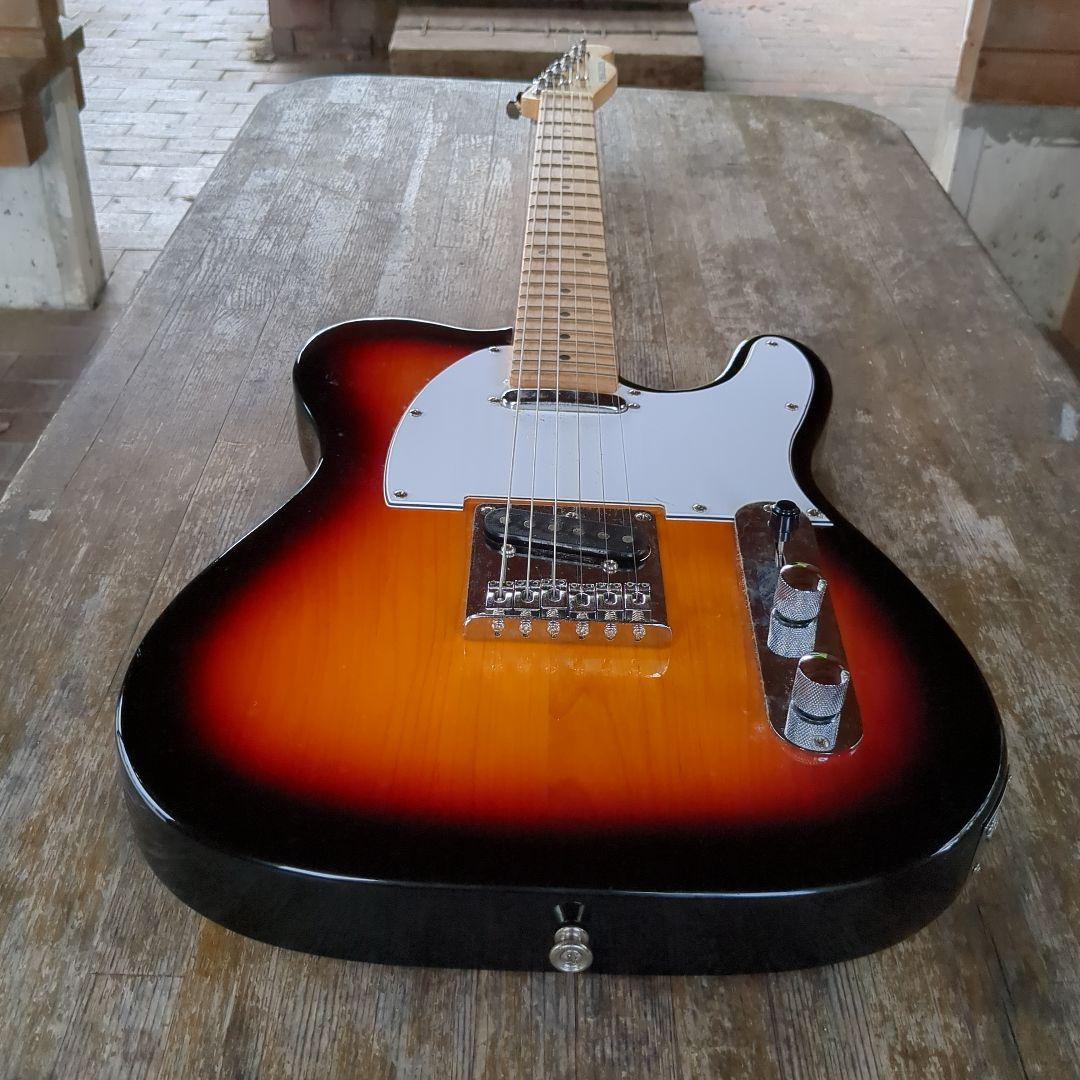 テレキャスタータイプエレキギター サンバースト ギターのみ