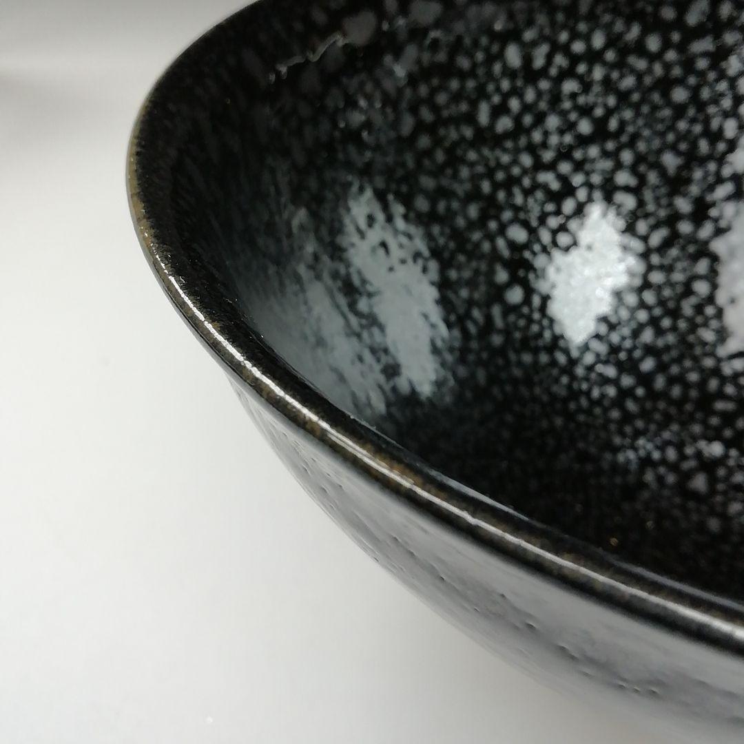 Ｔ６７１　茶碗　『油滴釉天目茶碗』『清水保孝』　共箱　抹茶碗　茶道具