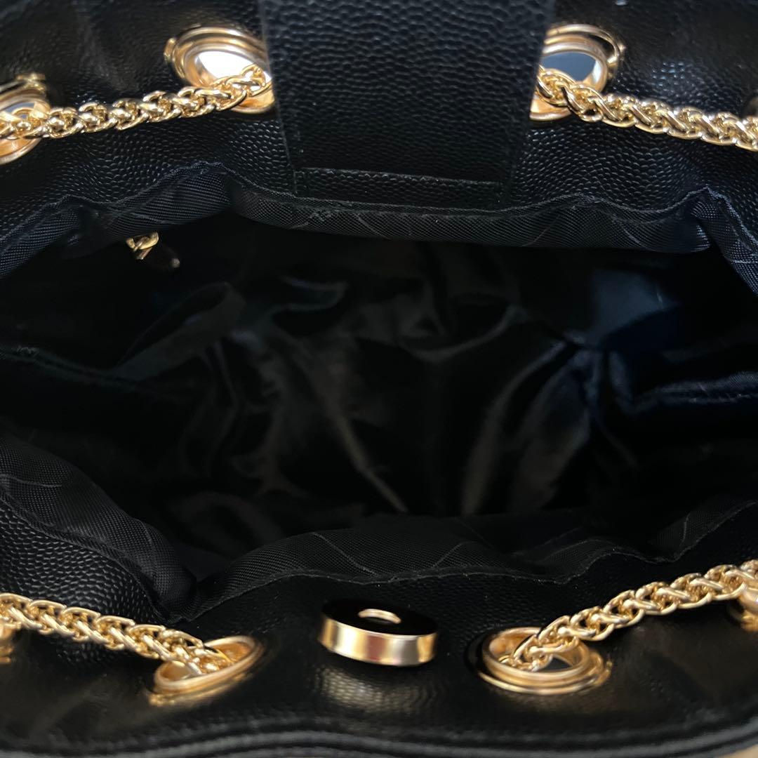 CHANEL 黒 キルティング ショルダーバッグ2WAY