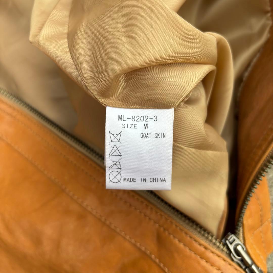 【希少】SLAP SHOT 本革 羊革 ダブルジップブルゾン アメカジ y2k