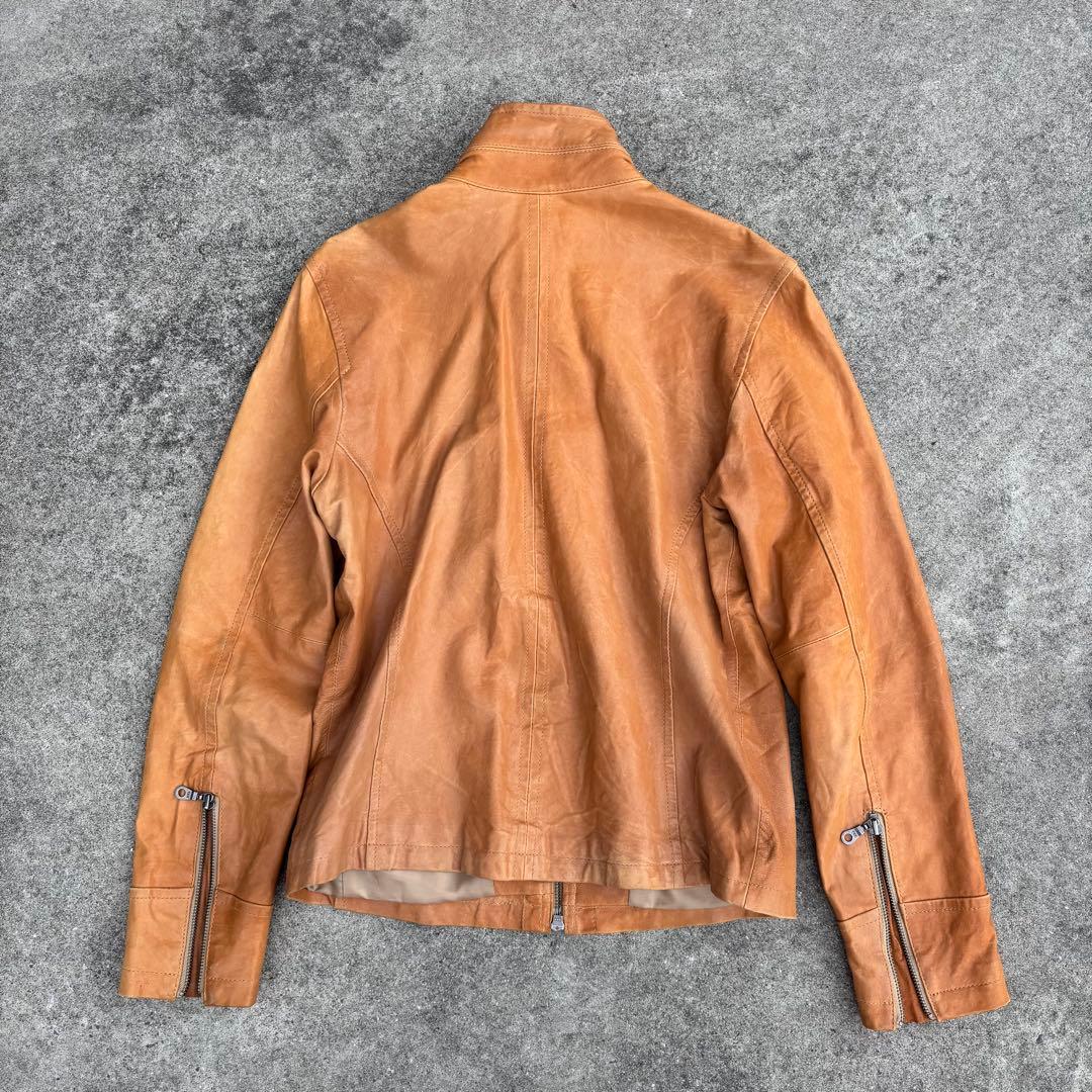 【希少】SLAP SHOT 本革 羊革 ダブルジップブルゾン アメカジ y2k