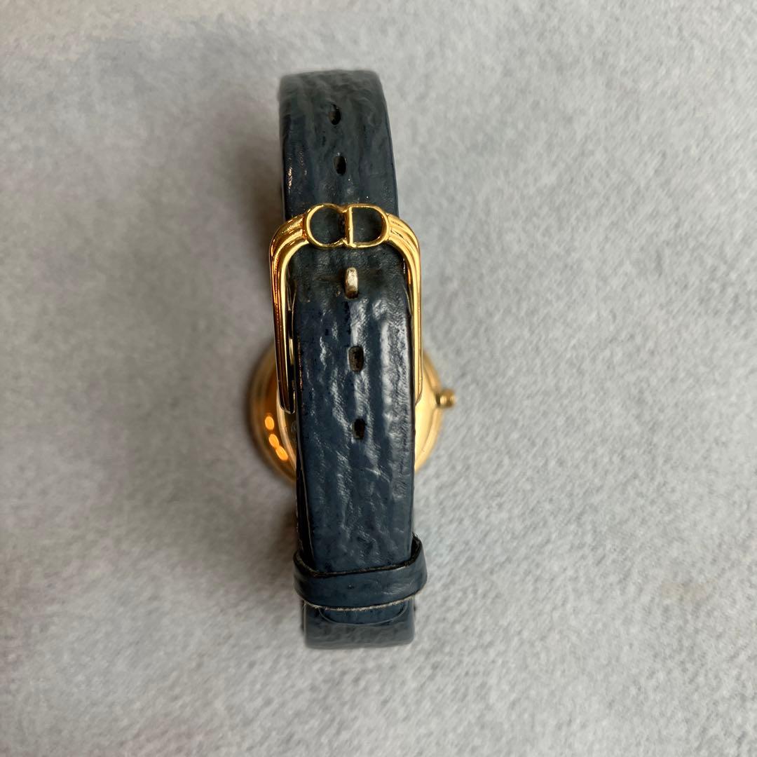 クリスチャンディオール　バギラ腕時計　レディース　希少　シェルフェイス　ブルー