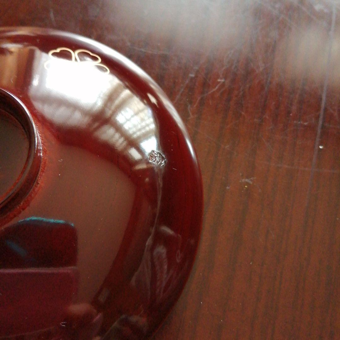 木製漆器　螺鈿桜紋蓋付椀　10客　12cm　昭和中期