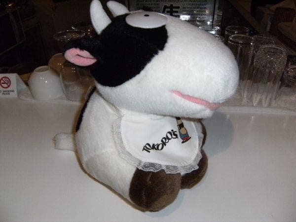 所ジョージ ＆ 明治 北海道 十勝チーズ 宣伝用 マスコット 人形 ぬいぐるみ