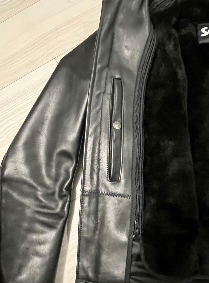 Schott シングルライダースジャケット 黒　サイズ38