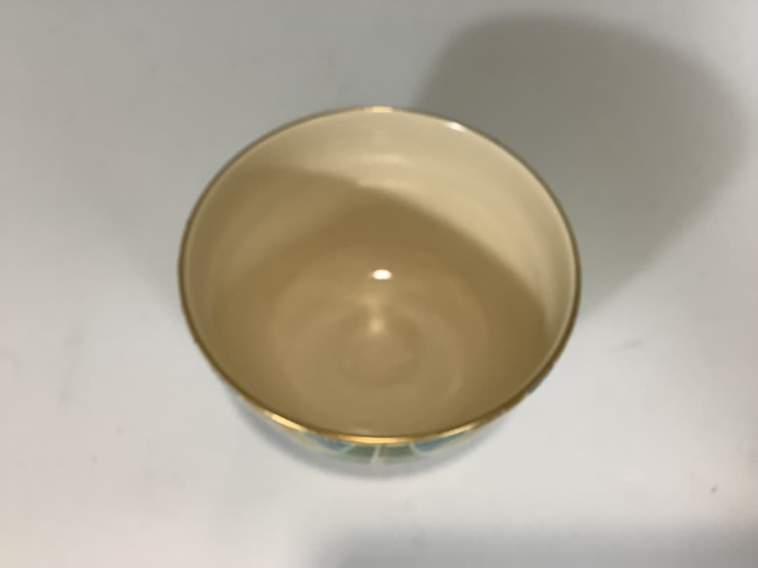 茶碗　色絵松並木　森里陶楽