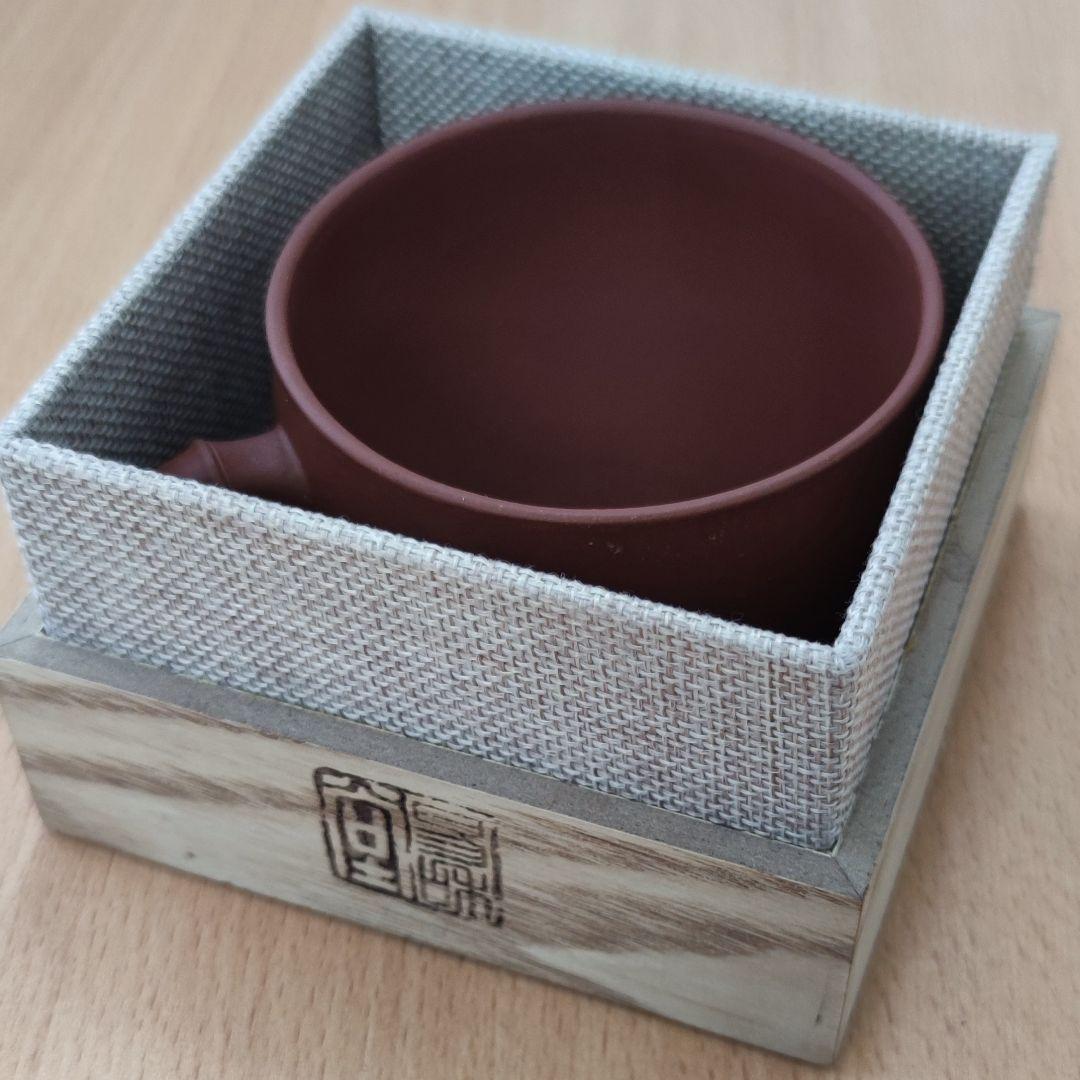 【新年特価10%OFF❤️】中国美術品 　中国宜興紫砂珈琲カップ 肉薄