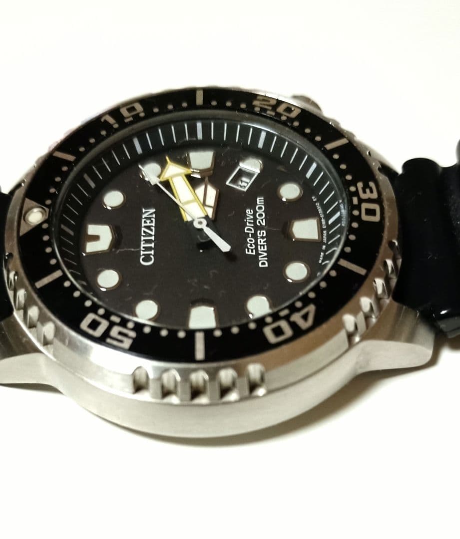 シチズン エコドライブ ダイバーズ E168-S100623 黒 状態良好