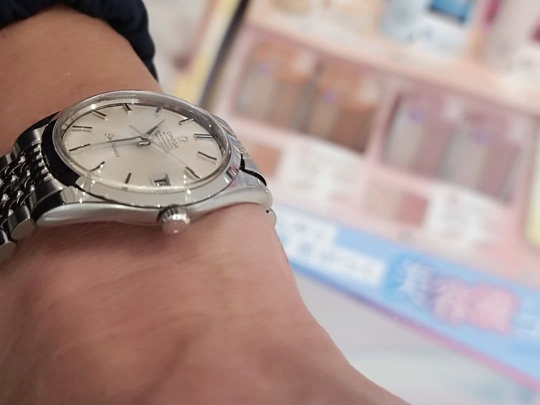 希少オメガシーマスタークロノメーターcal.564 自動巻 純正ベルト美品