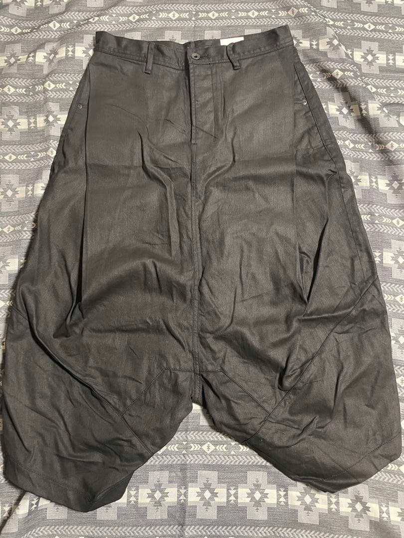 MA_JULIUS 15SS コーティングデニム クロップドパンツ