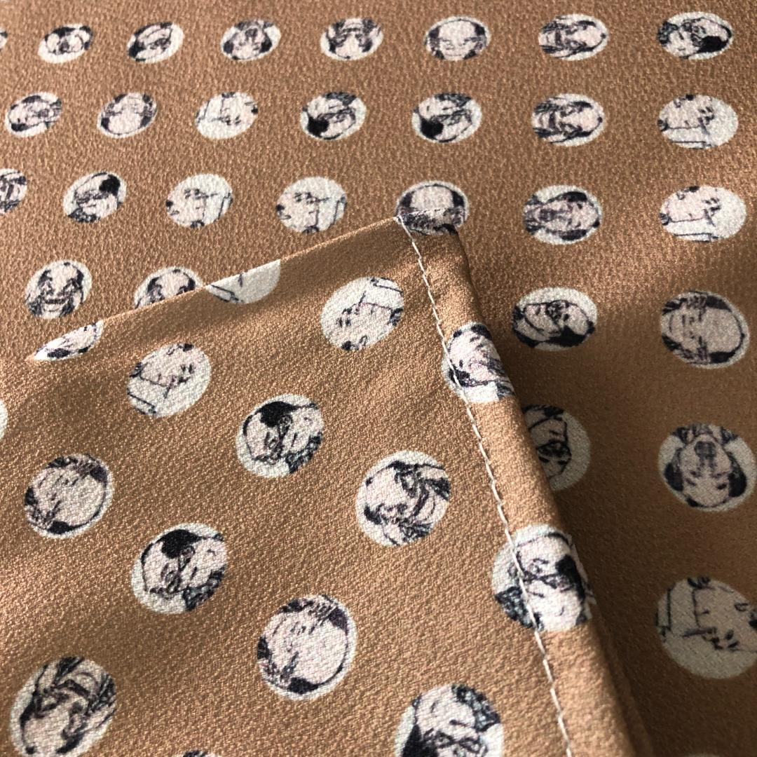 葛飾北斎　江都駿河町三井見世略図　ジャガード織【新品】富嶽三十六景　額装　額付き