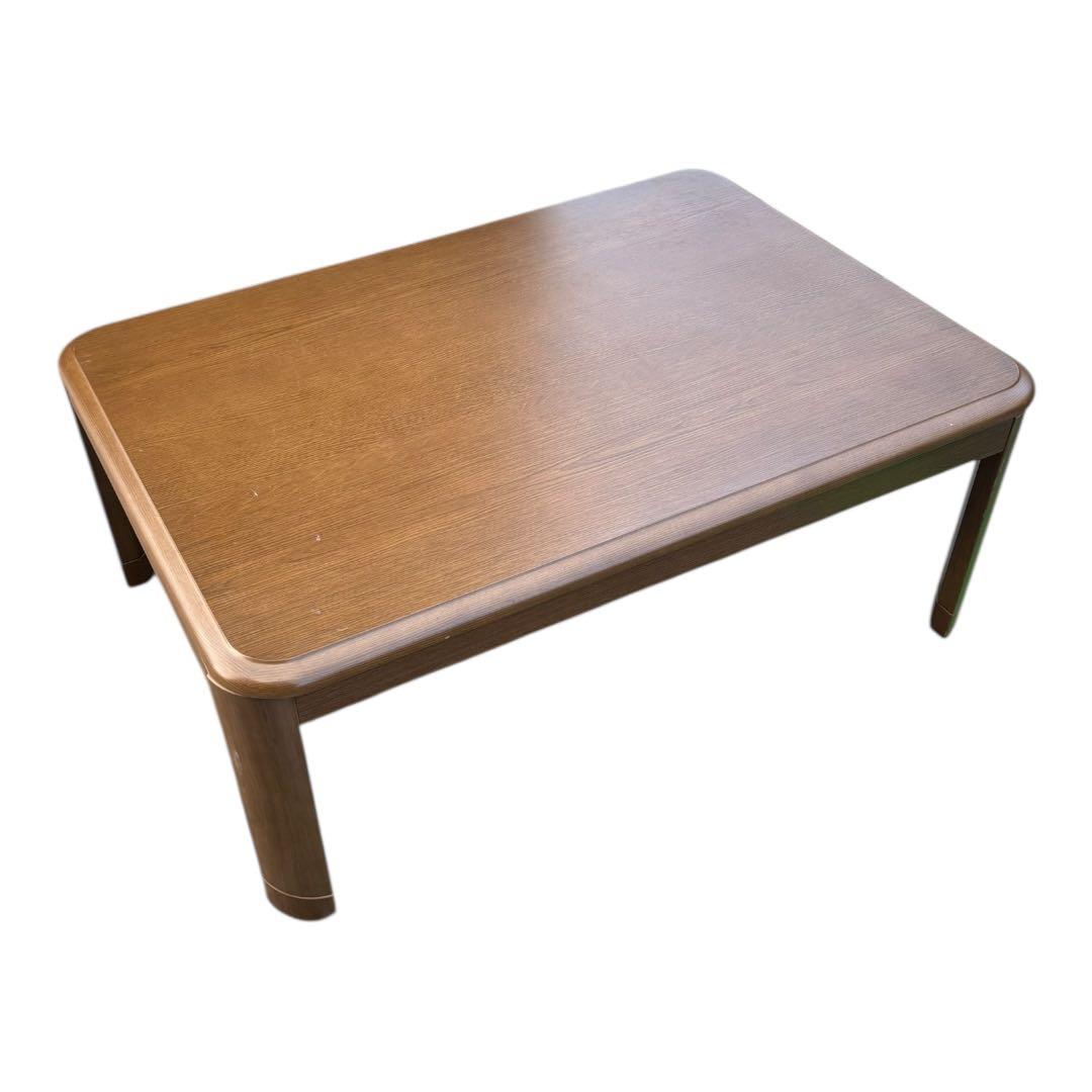 ブラウン　木製長方形　こたつ　テーブル