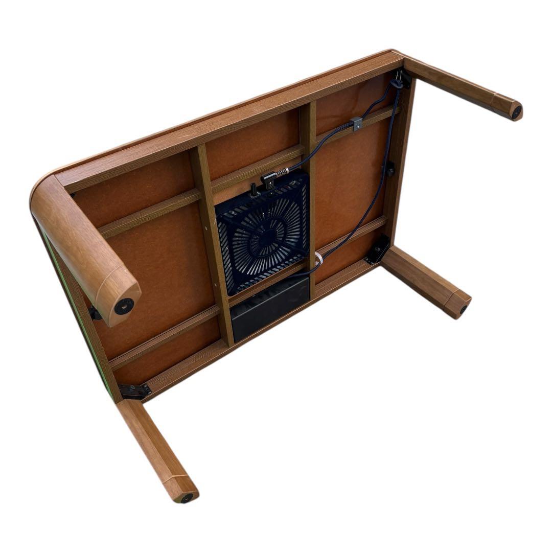 ブラウン　木製長方形　こたつ　テーブル