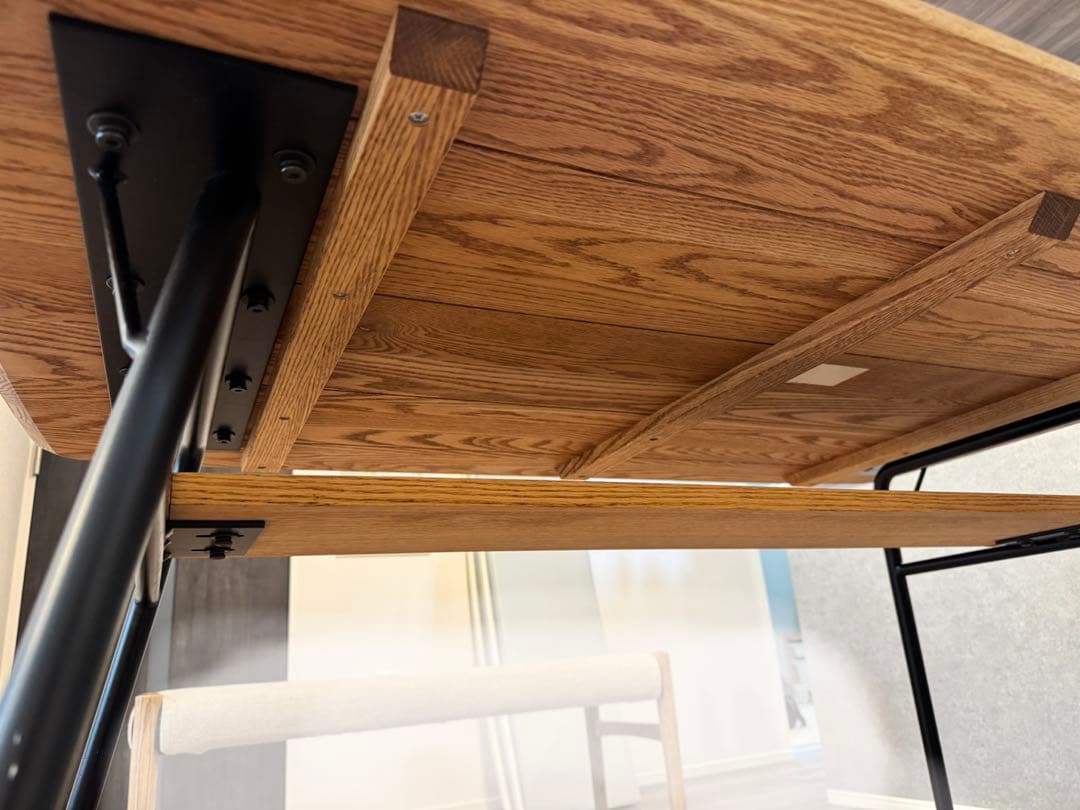 【送料込】MOMO NATURAL オーク無垢 ダイニングテーブル 130