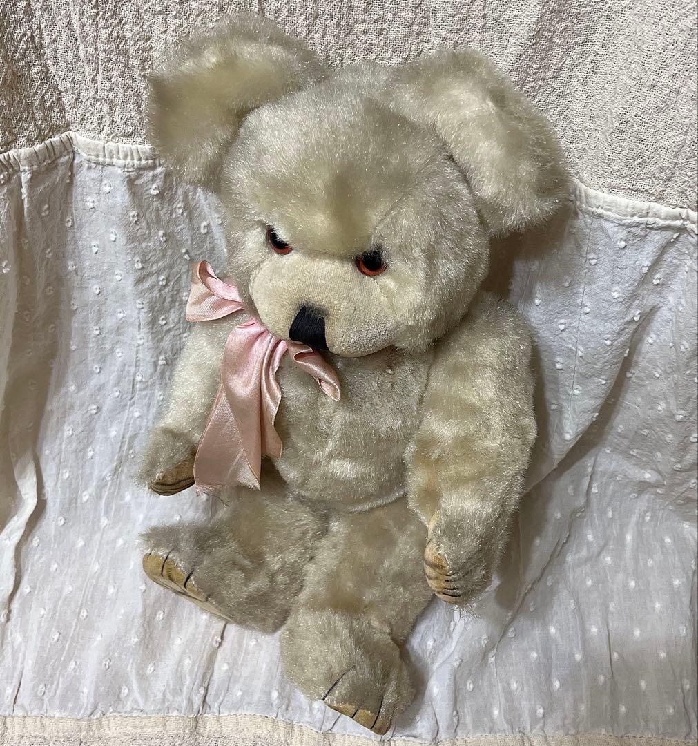 当時物　昭和レトロ　ぬいぐるみ　くま　テディベア　レトロ　人形　アンティーク