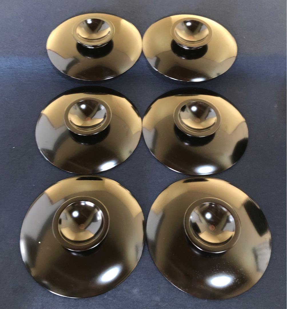 《R》煎茶 絵変り草花蒔絵 茶托12客 橋本春路作 251016い3