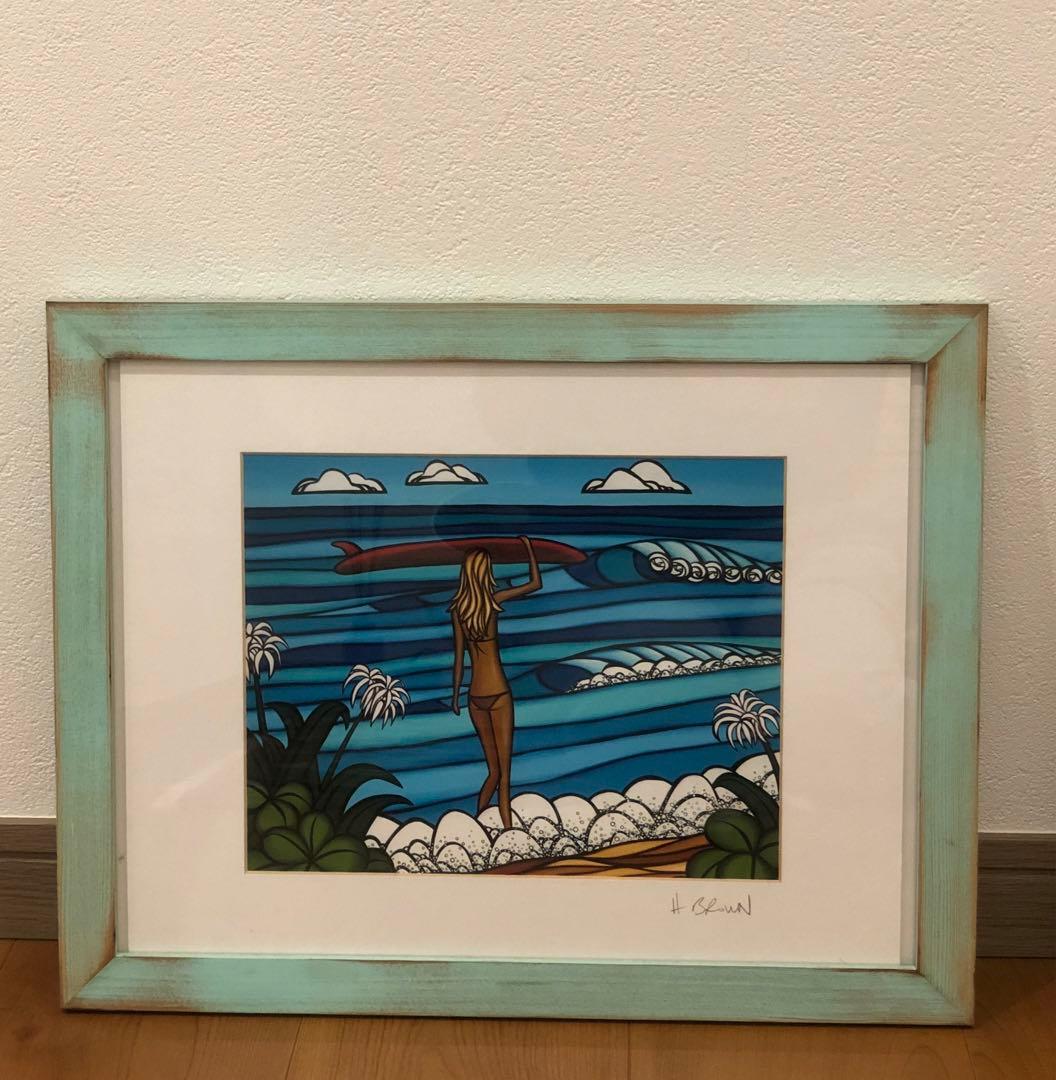 ヘザーブラウン 絵画 アート u-ske ポストカード 木製フレーム付き まとめ