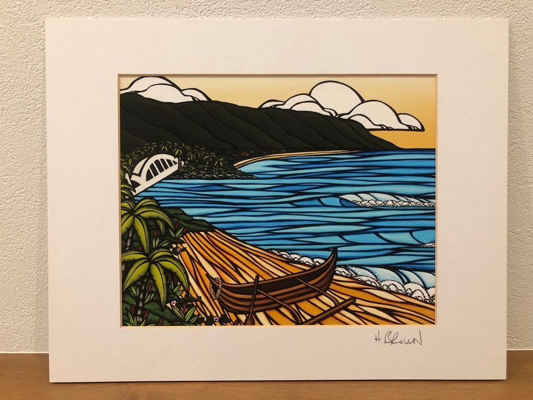 ヘザーブラウン 絵画 アート u-ske ポストカード 木製フレーム付き まとめ