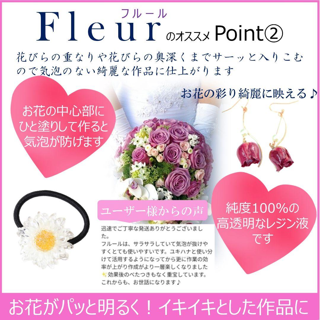 専用レジン液 フルール6本、シエル2本、コーティング剤つき☆