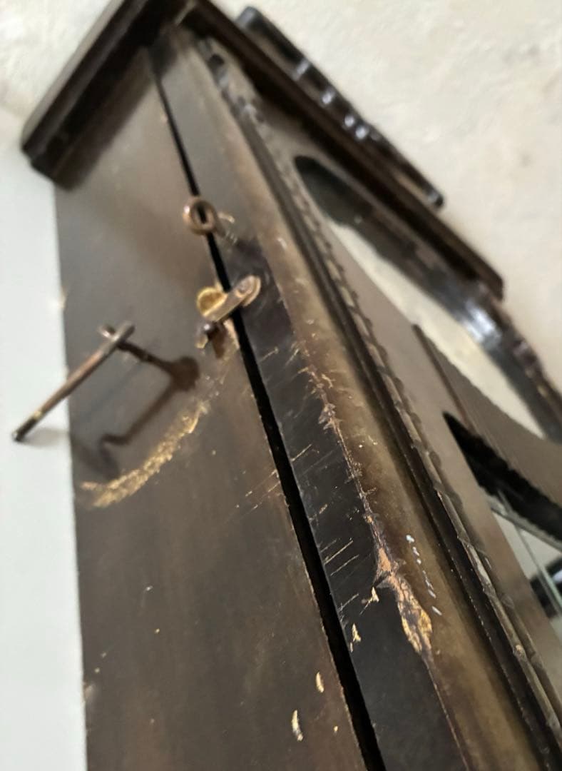 昭和レトロ　ヴィンテージ　振り子時計　 木製柱壁掛け時計