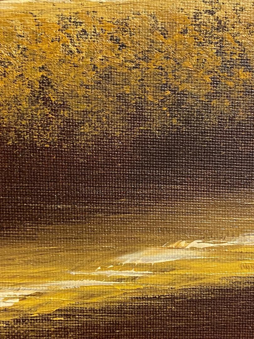 「真作」羽中田晴夫　風景画　油彩画　絵画　油彩画　F6号