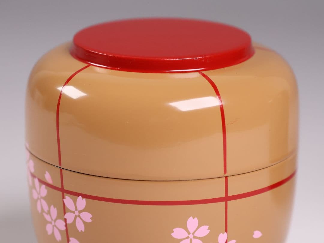 茶道具 棗 2点 ぼんぼり 月と兎 木製 黒塗 白塗 / 土居義峰【CM348】